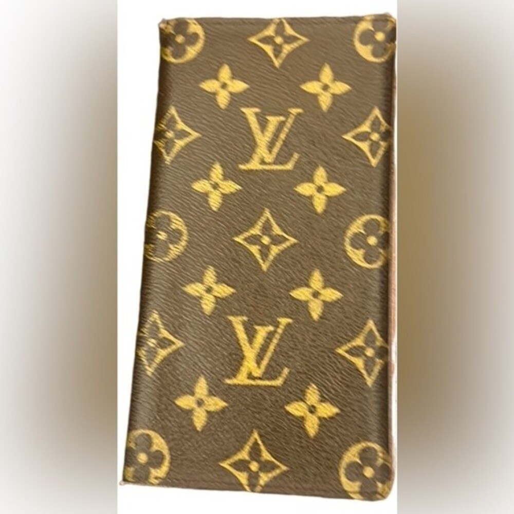 Louis Vuitton Long Wallet with Signature Logo in Coated Canvas